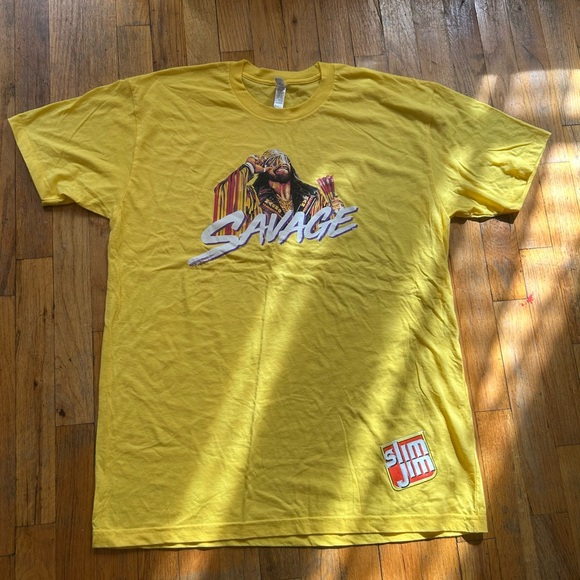 Vintage Randy Savage Slim Jim T-shirt - Picture 1 of 5